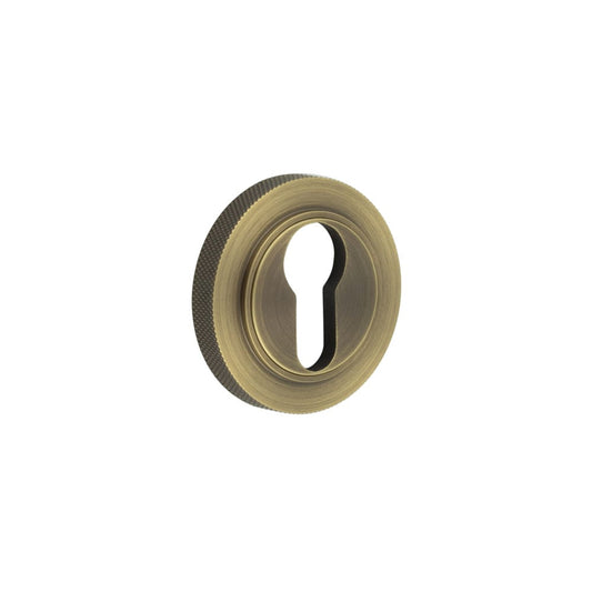 Burlington Euro Profile Escutcheons Knurled Rose by Burlington By Frelan