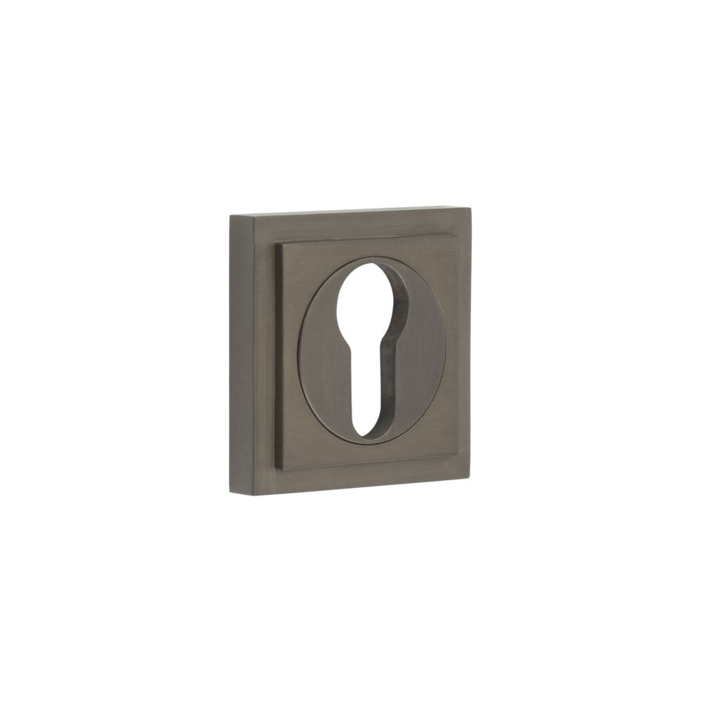 Burlington Euro Profile Escutcheons Square Stepped Rose by Burlington By Frelan