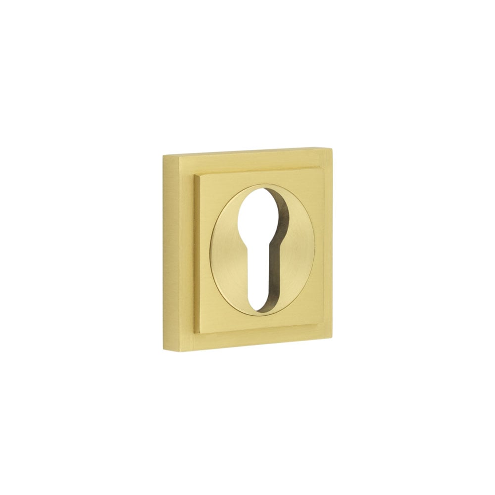 Burlington Euro Profile Escutcheons Square Stepped Rose by Burlington By Frelan