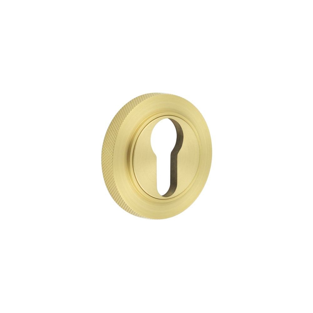 Burlington Euro Profile Escutcheons Knurled Rose by Burlington By Frelan