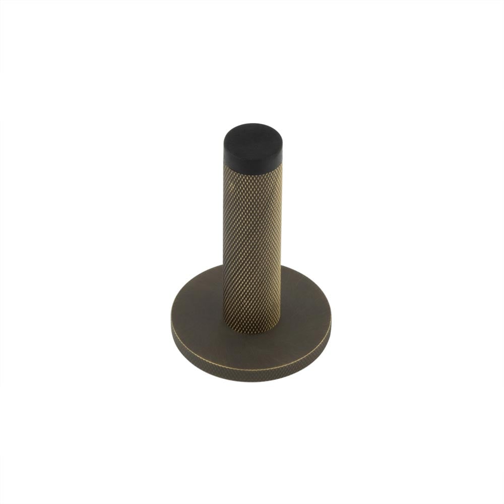 Burlington Knurled Wall Mounted Door Stops Knurled Rose by Burlington By Frelan