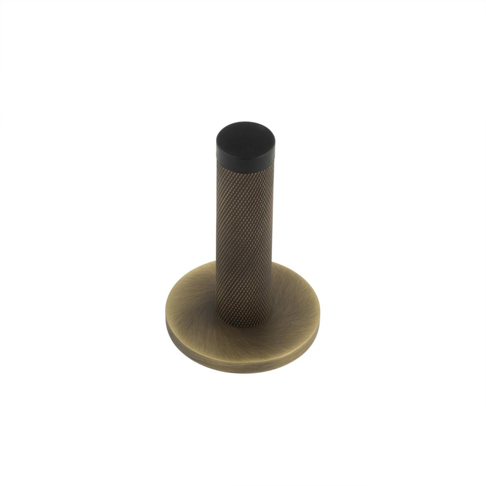 Burlington Knurled Wall Mounted Door Stops Plain Rose by Burlington By Frelan