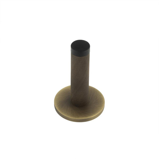 Burlington Knurled Wall Mounted Door Stops Plain Rose by Burlington By Frelan