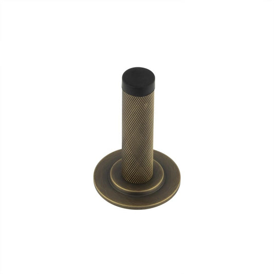 Burlington Knurled Wall Mounted Door Stops Stepped Rose by Burlington By Frelan