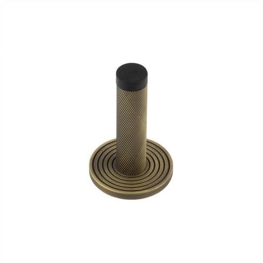 Burlington Knurled Wall Mounted Door Stops Reeded Rose by Burlington By Frelan