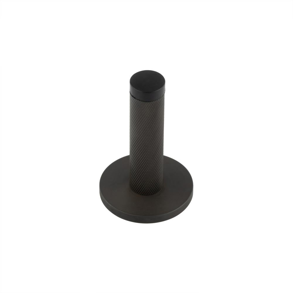 Burlington Knurled Wall Mounted Door Stops Plain Rose by Burlington By Frelan