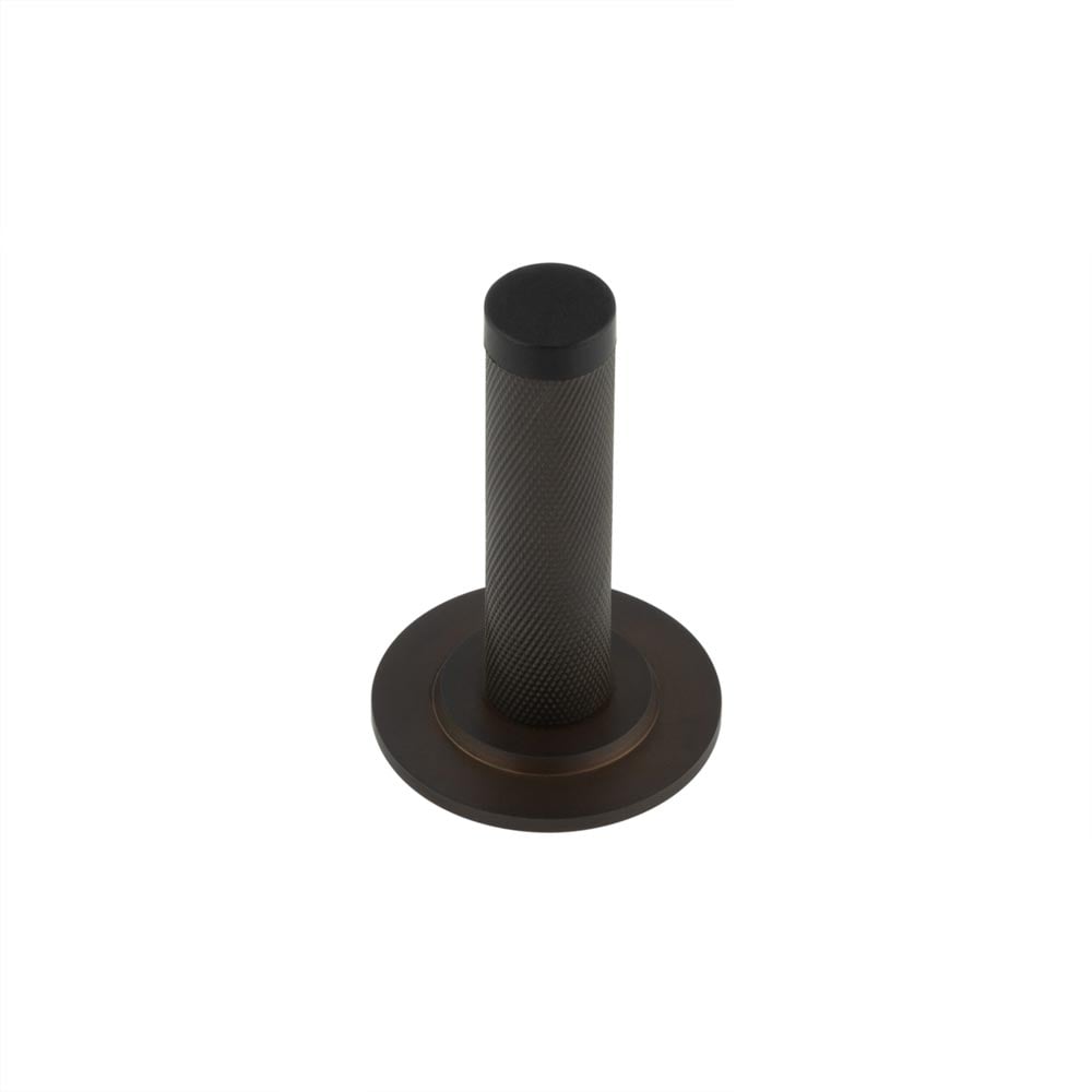 Burlington Knurled Wall Mounted Door Stops Stepped Rose by Burlington By Frelan