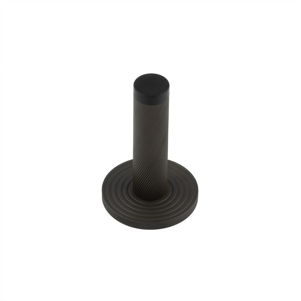 Burlington Knurled Wall Mounted Door Stops Reeded Rose by Burlington By Frelan
