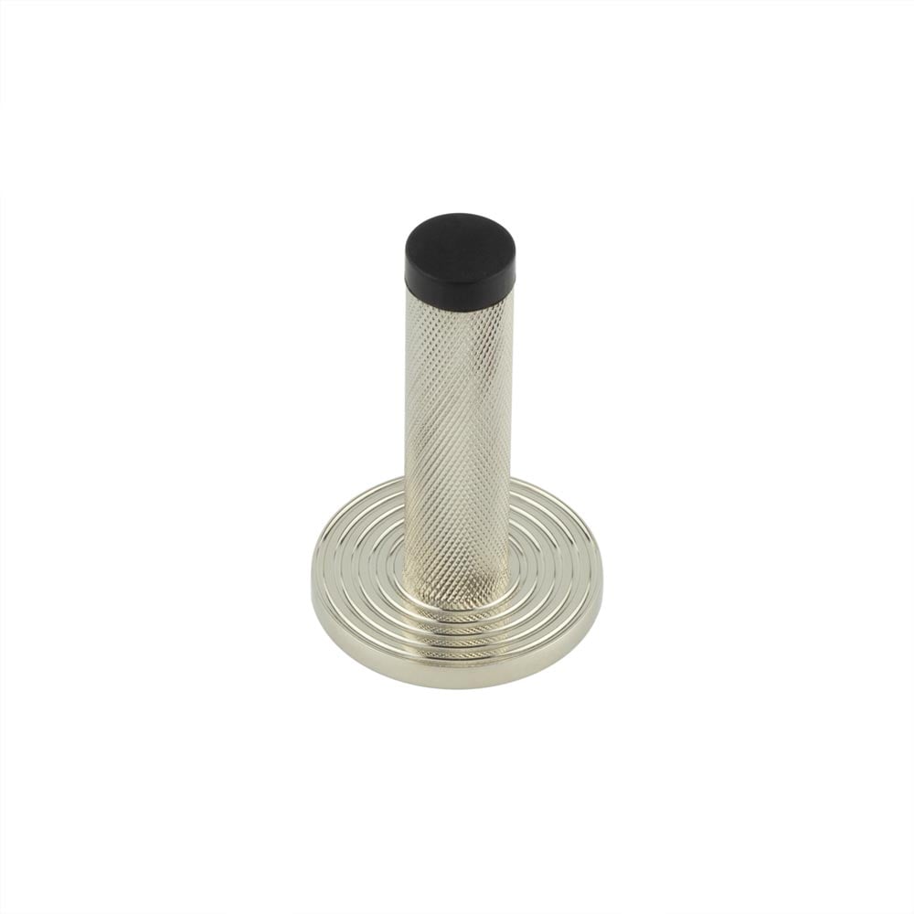 Burlington Knurled Wall Mounted Door Stops Reeded Rose by Burlington By Frelan