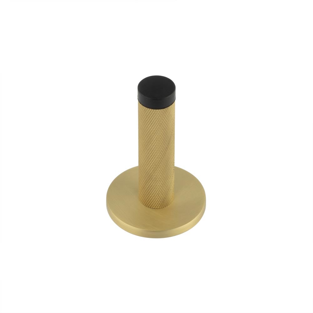 Burlington Knurled Wall Mounted Door Stops Plain Rose by Burlington By Frelan