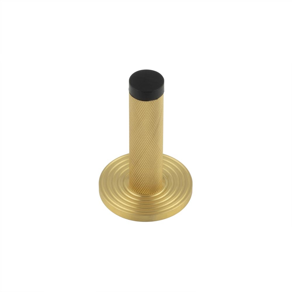 Burlington Knurled Wall Mounted Door Stops Reeded Rose by Burlington By Frelan