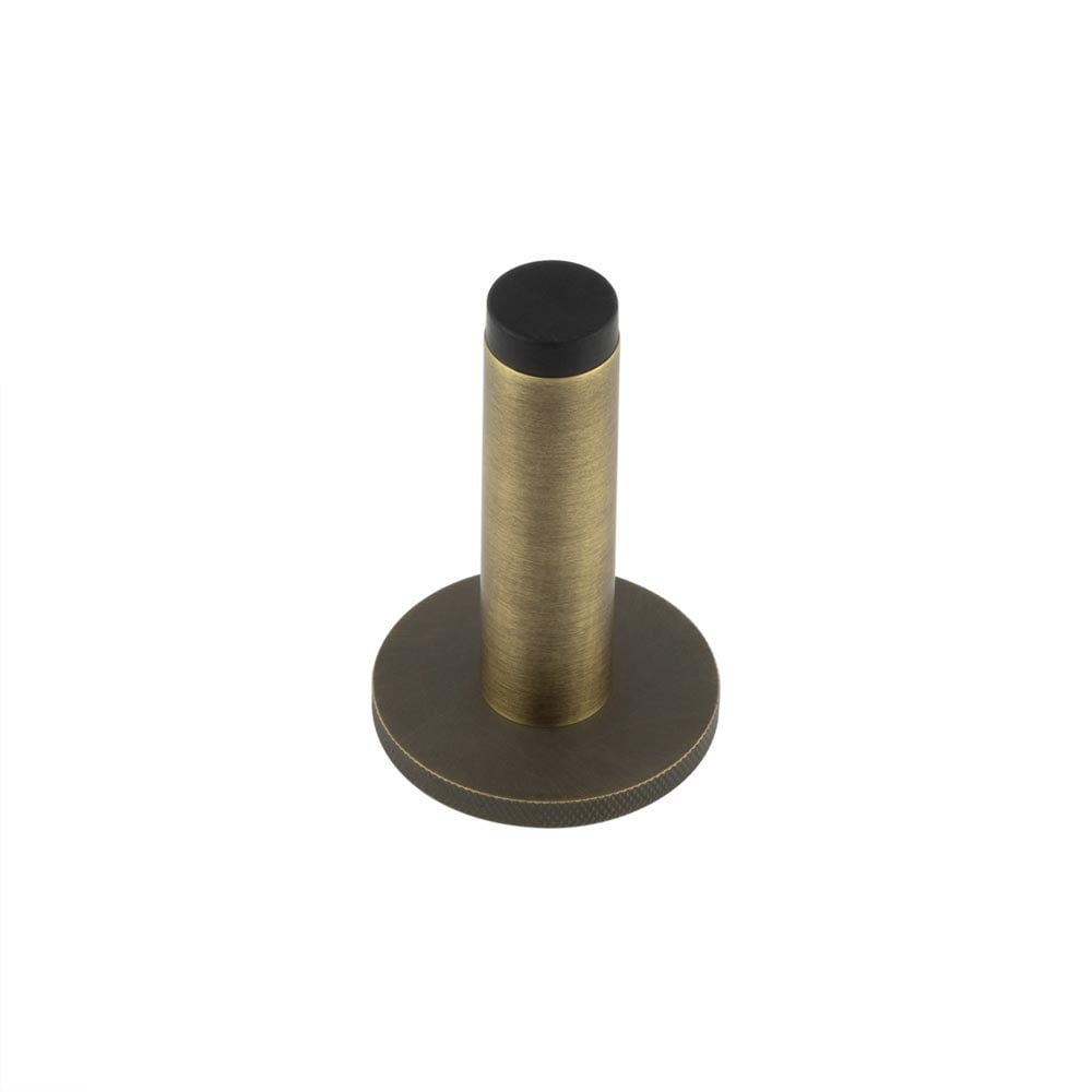Burlington Plain Wall Mounted Door Stops Knurled Rose by Burlington By Frelan