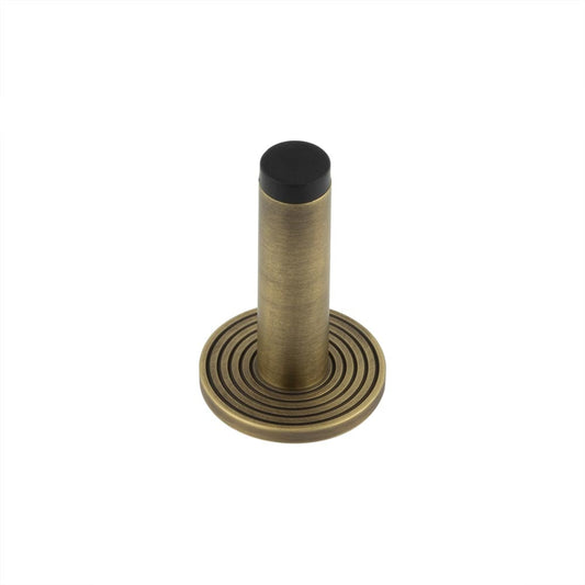 Burlington Plain Wall Mounted Door Stops Reeded Rose by Burlington By Frelan