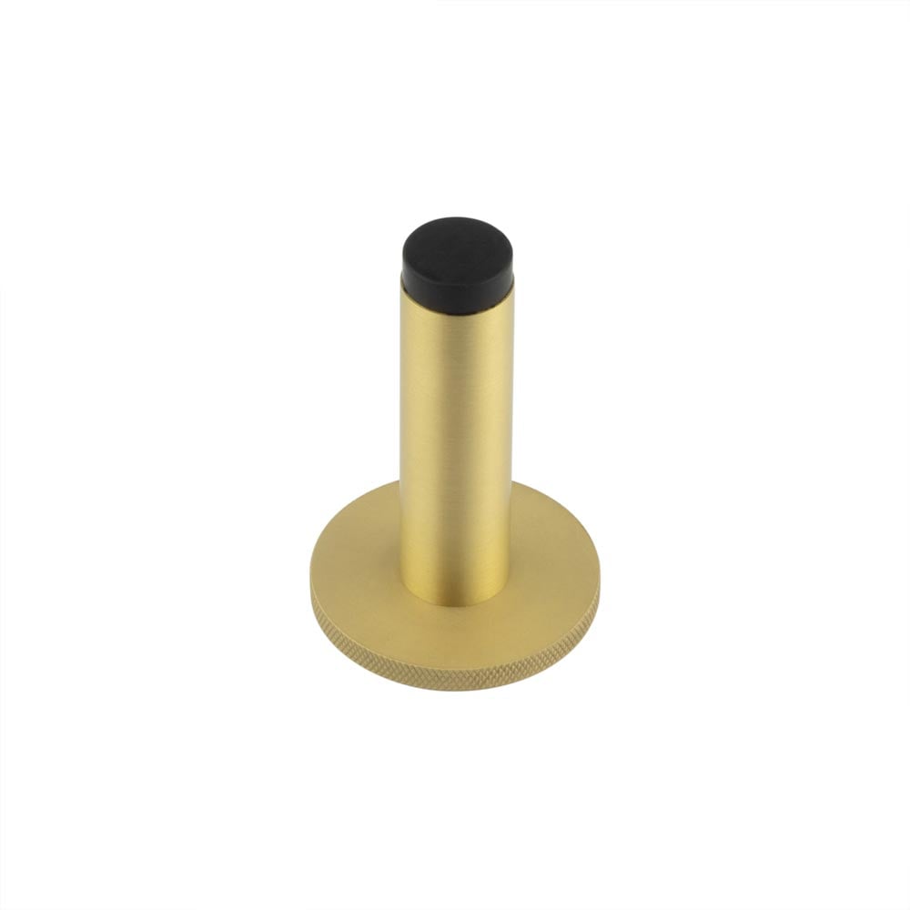 Burlington Plain Wall Mounted Door Stops Knurled Rose by Burlington By Frelan