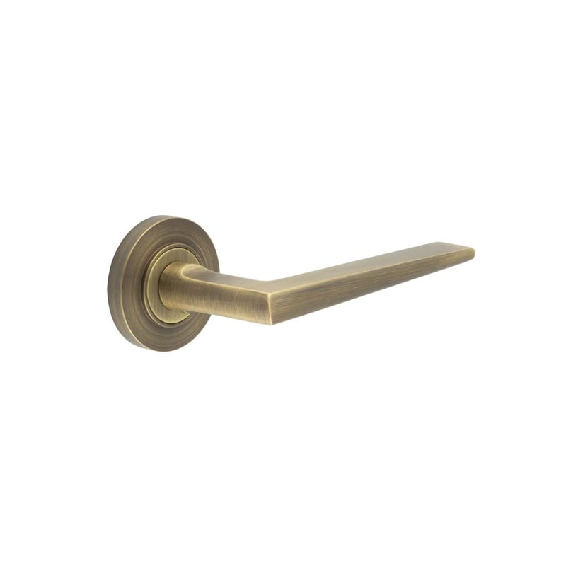 Burlington Mayfair Door Handles On Plain Rose by Burlington By Frelan