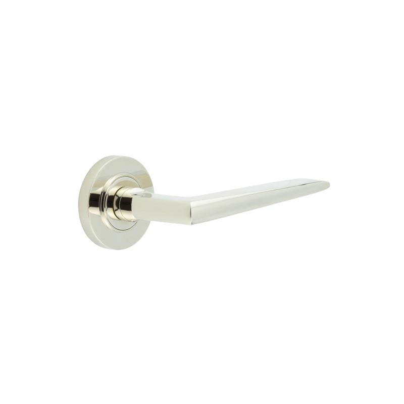 Burlington Mayfair Door Handles On Plain Rose by Burlington By Frelan