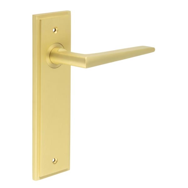 Burlington Mayfair Door Handle Latch Backplate by Burlington By Frelan