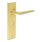 Burlington Mayfair Door Handle Lock Backplate by Burlington By Frelan