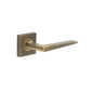 Burlington Mayfair Door Handles On Square Plain Rose by Burlington By Frelan