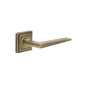 Burlington Mayfair Door Handles On Square Stepped Rose by Burlington By Frelan