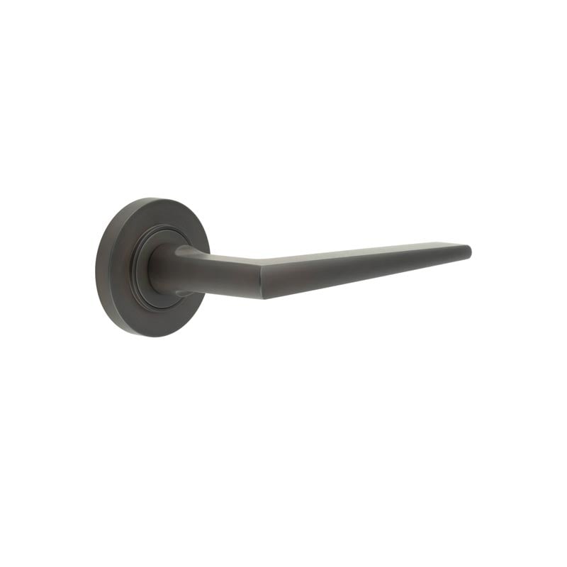 Burlington Mayfair Door Handles On Plain Rose by Burlington By Frelan