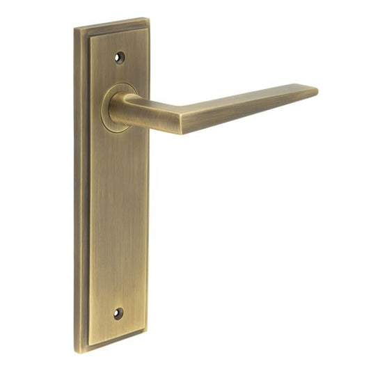 Burlington Mayfair Door Handle Latch Backplate by Burlington By Frelan