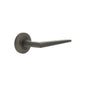 Burlington Mayfair Door Handles On Chamfered Rose by Burlington By Frelan