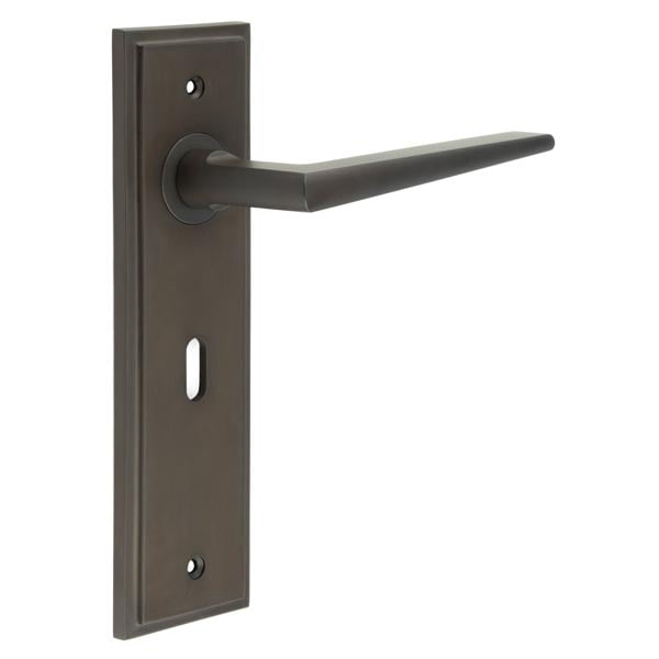 Burlington Mayfair Door Handle Lock Backplate by Burlington By Frelan