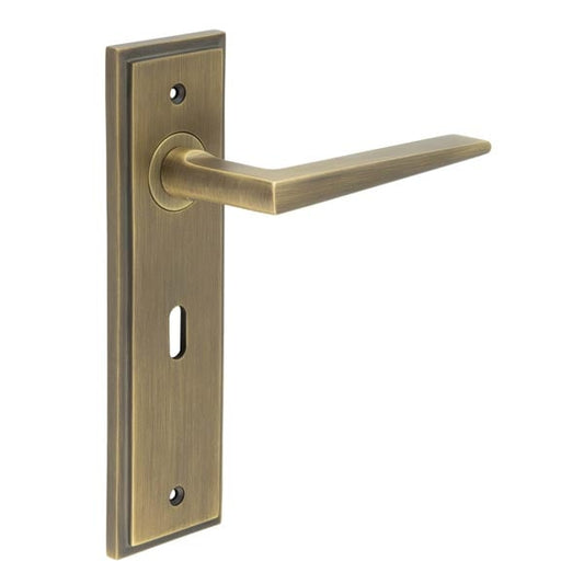 Burlington Mayfair Door Handle Lock Backplate by Burlington By Frelan