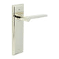 Burlington Fitzrovia Door Handle Latch Backplate by Burlington By Frelan