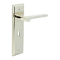 Burlington Fitzrovia Door Handles Lock Backplate by Burlington By Frelan