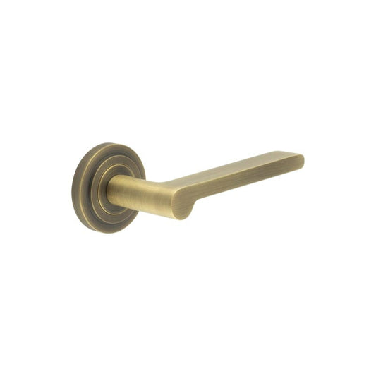 Burlington Fitzrovia Door Handles On Stepped Rose by Burlington By Frelan