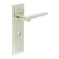 Burlington Fitzrovia Door Handles Lock Backplate by Burlington By Frelan