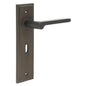 Burlington Fitzrovia Door Handles Lock Backplate by Burlington By Frelan