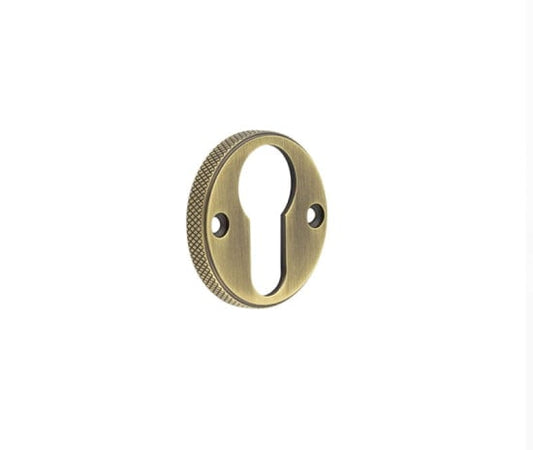 Burlington Westbourne Knurled Euro Profile Escutcheon by Burlington By Frelan