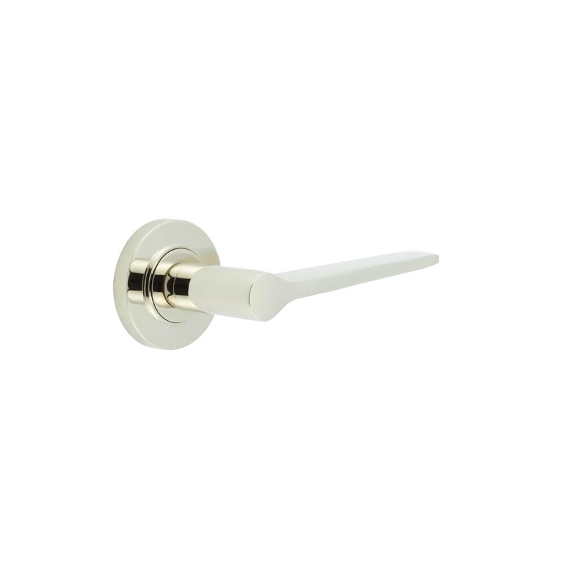 Burlington Knightsbridge Door Handles On Plain Rose by Burlington By Frelan