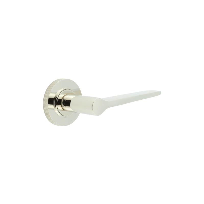 Burlington Knightsbridge Door Handles On Knurled Rose by Burlington By Frelan