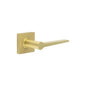 Burlington Knightsbridge Door Handles On Square Plain Rose by Burlington By Frelan
