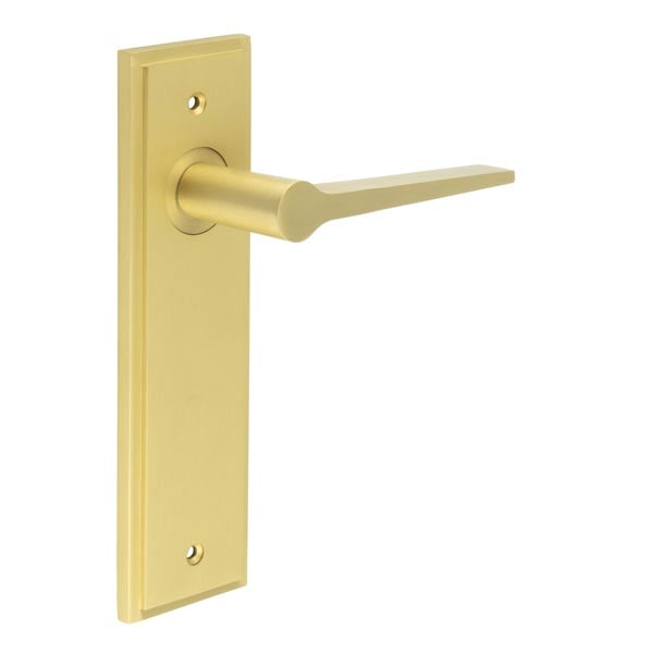 Burlington Knightbridge Door Handle Latch Backplate by Burlington By Frelan