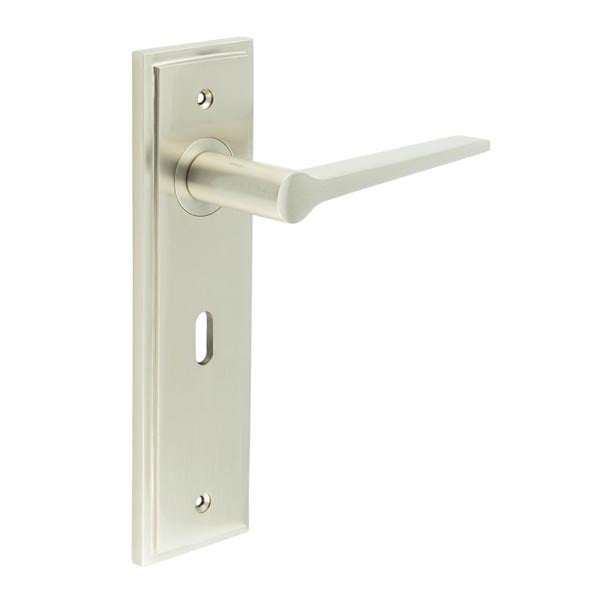 Burlington Knightbridge Door Handle Lock Backplate by Burlington By Frelan
