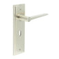 Burlington Knightbridge Door Handles Lock Backplate by Burlington By Frelan