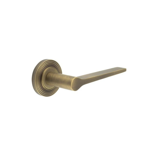 Burlington Knightsbridge Door Handles On Reeded Rose by Burlington By Frelan