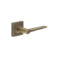 Burlington Knightsbridge Door Handles On Square Plain Rose by Burlington By Frelan