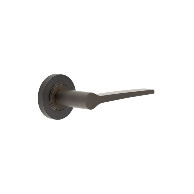 Burlington Knightsbridge Door Handles On Plain Rose by Burlington By Frelan