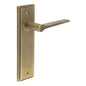 Burlington Knightbridge Door Handle Latch Backplate by Burlington By Frelan