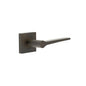 Burlington Knightsbridge Door Handles On Square Plain Rose by Burlington By Frelan