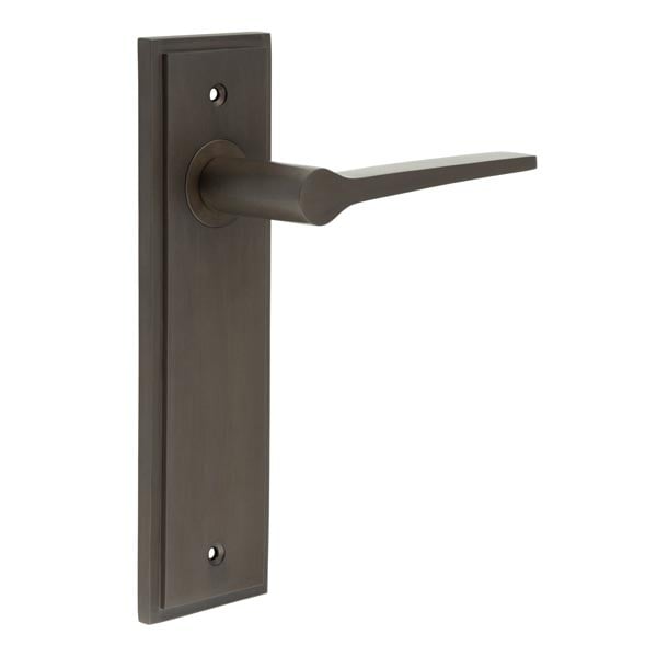 Burlington Knightbridge Door Handle Latch Backplate by Burlington By Frelan