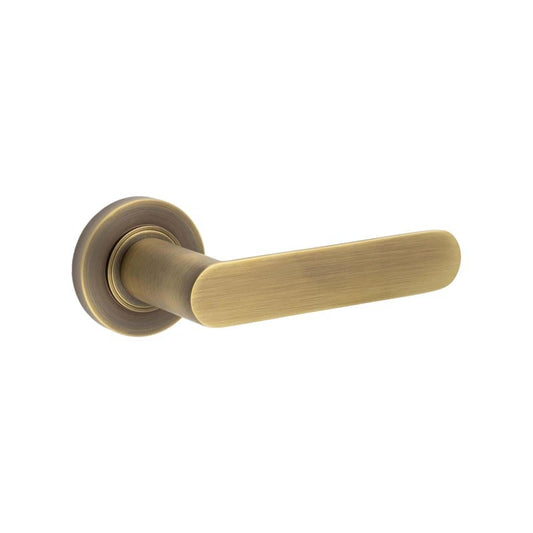 Burlington Kensington Door Handles On Plain Rose by Burlington By Frelan