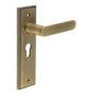 Burlington Kensington Door Handle Euro Backplate by Burlington By Frelan