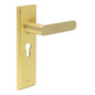 Burlington Kensington Door Handle Euro Backplate by Burlington By Frelan